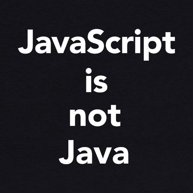 JavaScript is not Java by vladocar